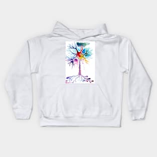 Colorful neuron Kids Hoodie